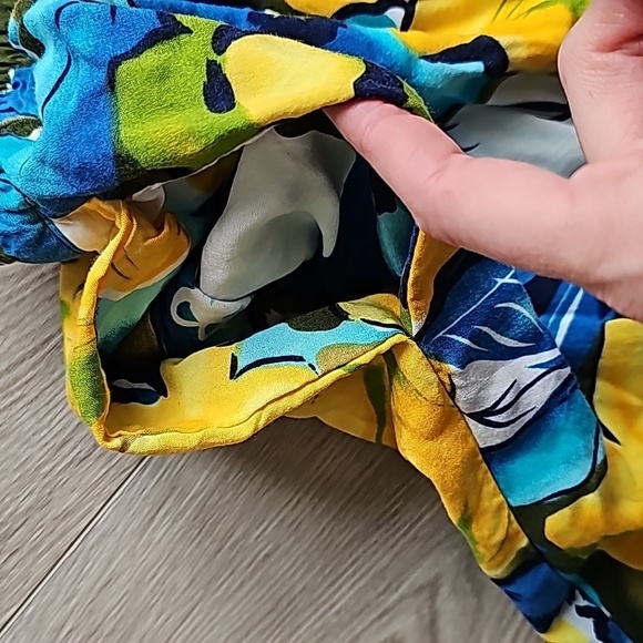 Cleo Hawaiian Tropical Mom Shorts, Med - Picture 8 of 9